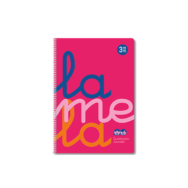 Cuaderno tapa pp. Cuadrovia f° 80 h. 3 mm Rosa