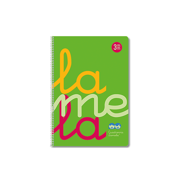 Cuaderno tapa pp. Cuadrovia f° 80 h. 3 mm Verde