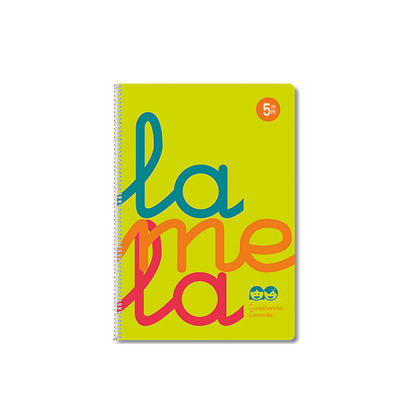 CUADERNO CUADROVIA LAMELA POLIPROPILENO FOLIO Modelo BLOC LAMELA TAPA  PLASTICO 80 HOJAS CUADROVIA 2,5 MM - 5 UNIDADES