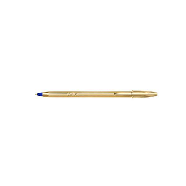 Bolígrafo Bic Shine Oro tinta Azul