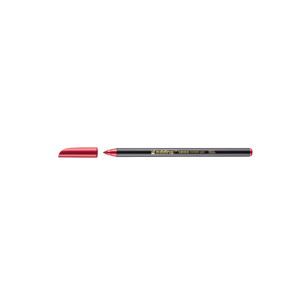 Rotulador Edding 1200 Rojo Metalizado