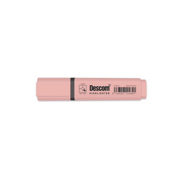 Marcador Descom fluorescente pastel Rosa