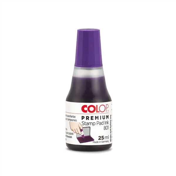 Tinta tampón sin aceite Colop 801 25 ml Violeta