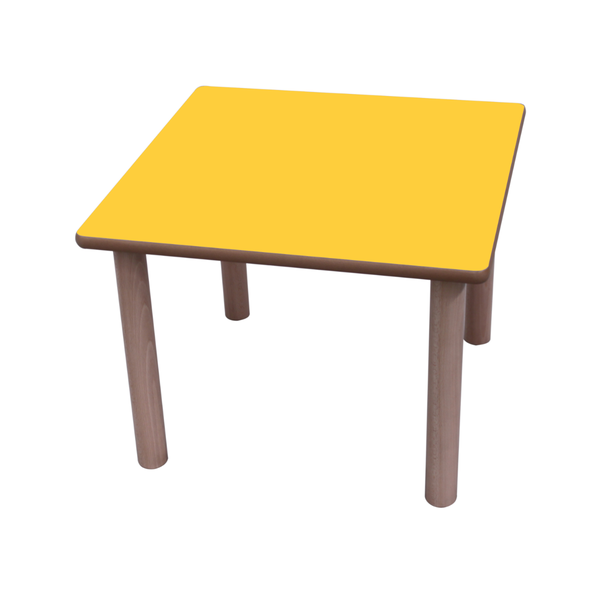 Mesa cuadrada 80x80 cm T0 Amarillo