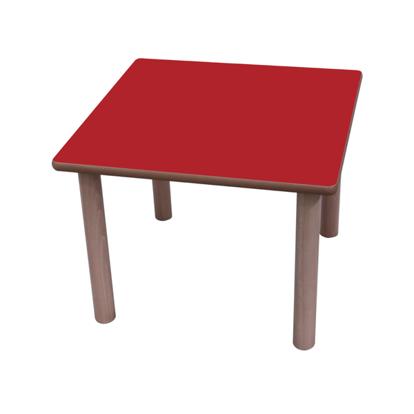 Mesa cuadrada 80x80 cm T0 Rojo