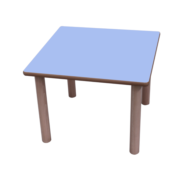 Mesa cuadrada 80x80 cm T0 Azul claro