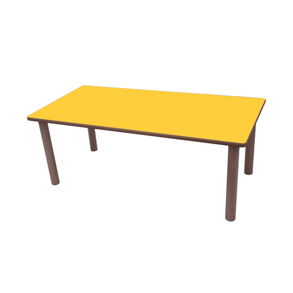 Mesa rectang. 120x60 cm T0 Amarillo