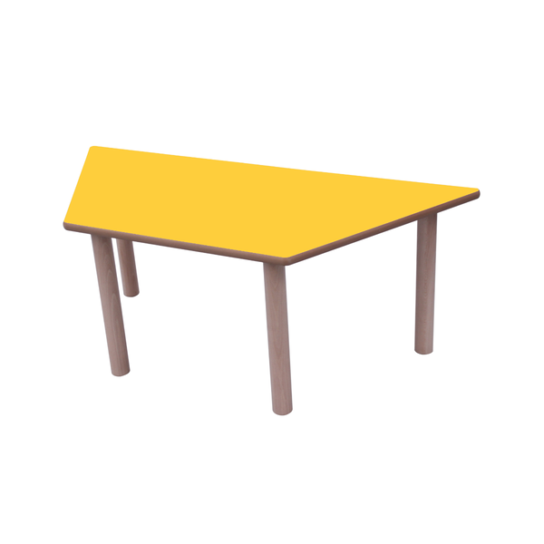 Mesa trapecio 120x60 cm T0 Amarillo
