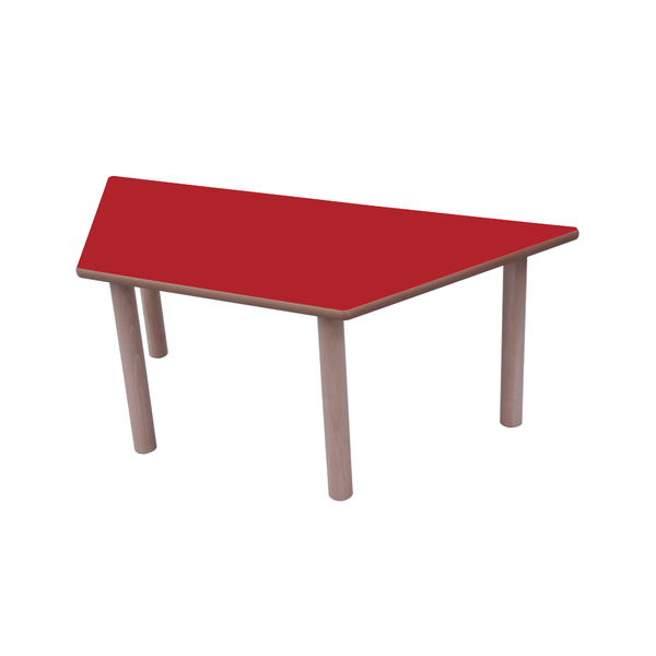 Mesa trapecio 120x60 cm T0 Rojo