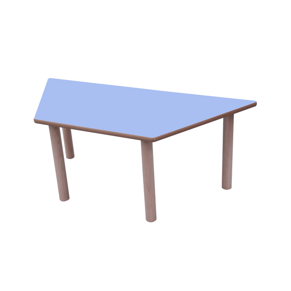 Mesa trapecio 120x60 cm T0 Azul claro