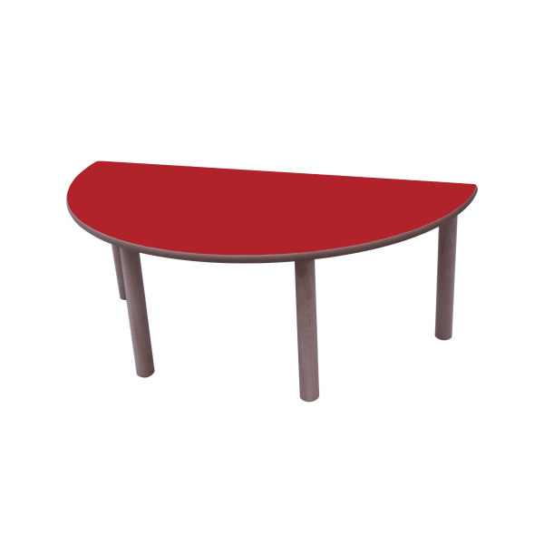 Mesa semiredonda T0 Rojo