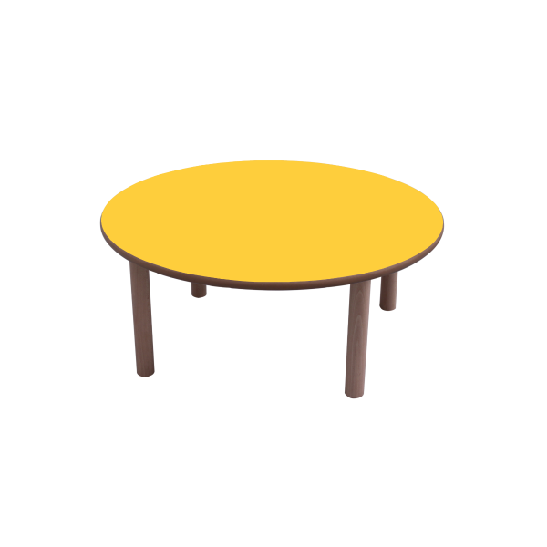 Mesa redonda Ø80 cm T0 Amarillo