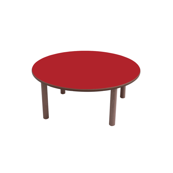 Mesa redonda Ø80 cm T0 Rojo
