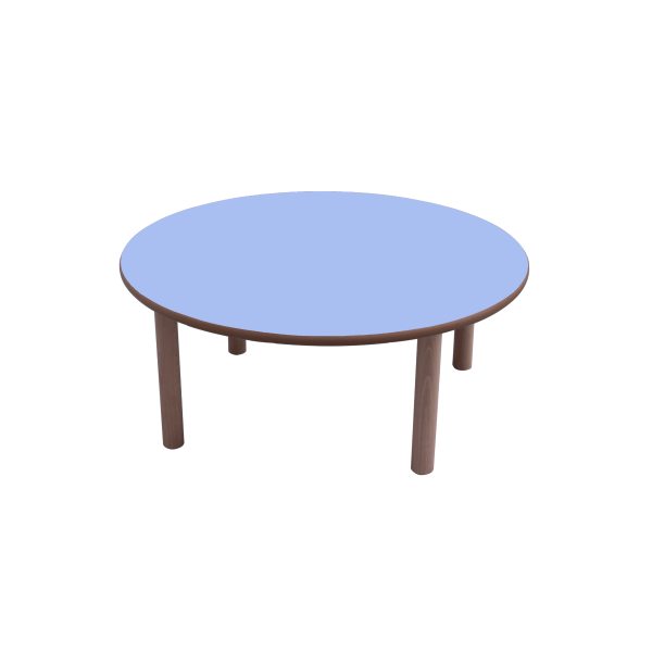 Mesa redonda Ø80 cm T0 Azul claro
