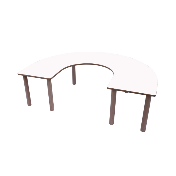 Mesa en U 150x100 cm T0 Blanco