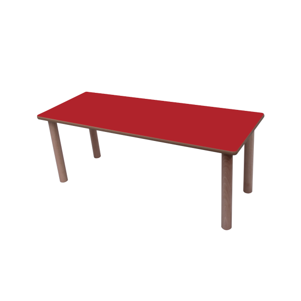 Mesa ala 120x45 cm T0 Rojo