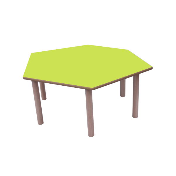 Mesa hexagonal 100x55 cm T0 Verde claro