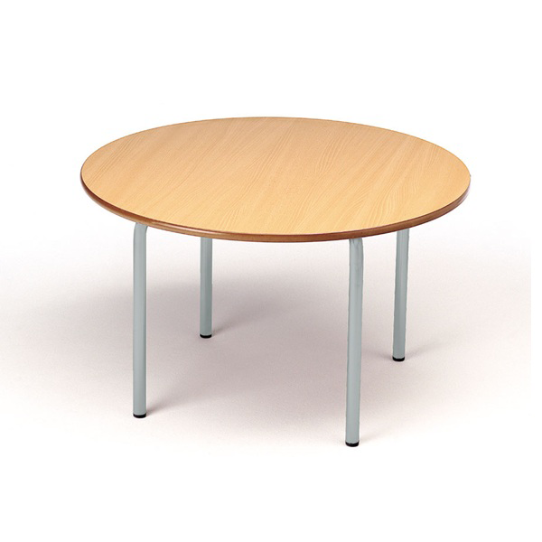 Mesa circular 206 Ø120 cm T1 pata Gris encmr. Haya