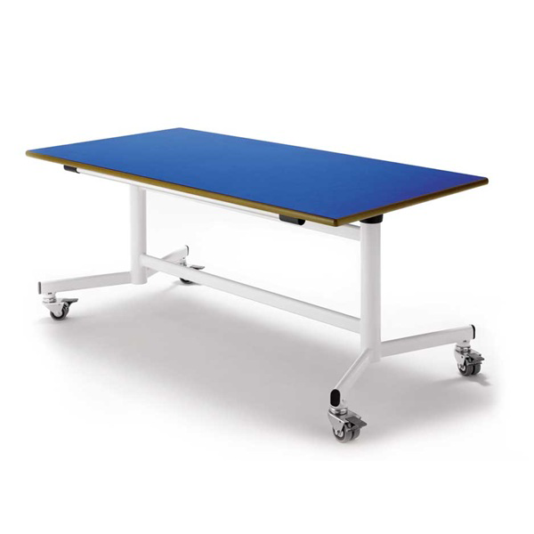 Mesa abatible 392 T2 pata Blanca encmr. Azul