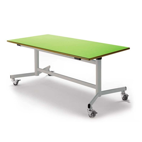 Mesa abatible 392 T2 pata Gris encmr. Verde claro