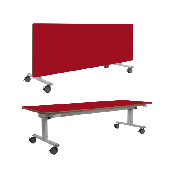 Mesa abatible regulable infant. 120x60 cm T1~T3 Rojo