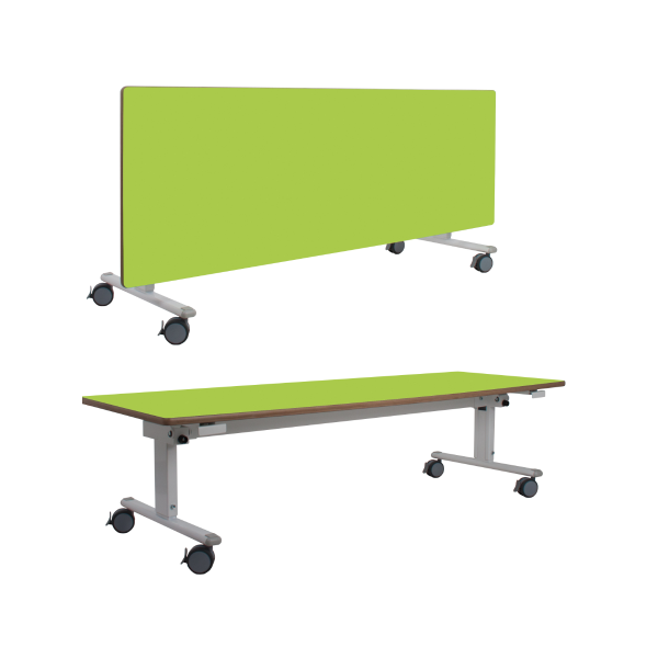 Mesa abatible regulable infant. 120x60 cm T1~T3 Verde