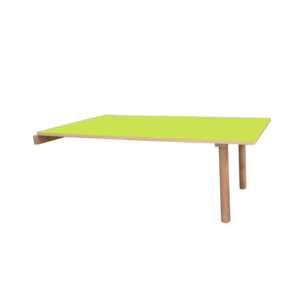 Mesa abatible 120x65 cm T0 Verde claro