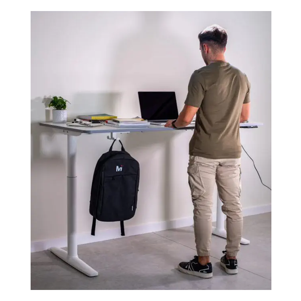 Mesa elevable TONA 140x70 cm. Blanca