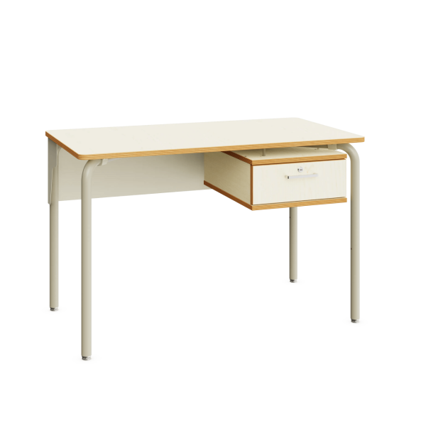 Mesa Rectangle Teacher Maple White T6