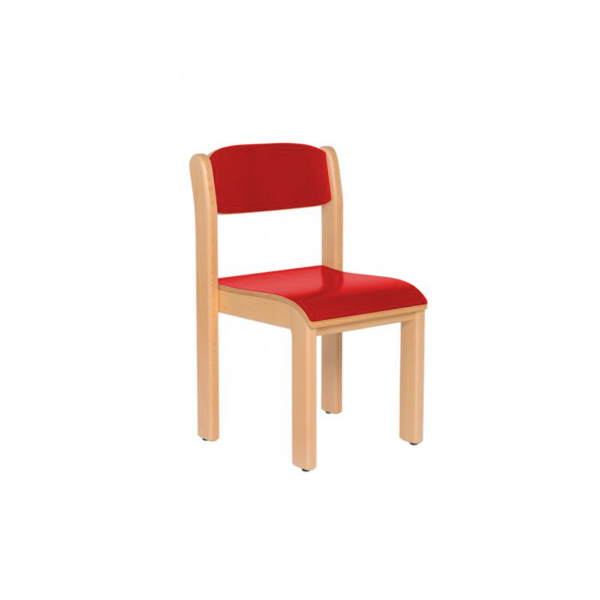 Silla madera T0 Rojo