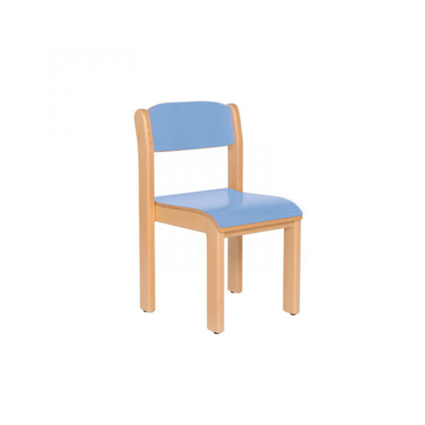 Silla madera T0 Azul claro