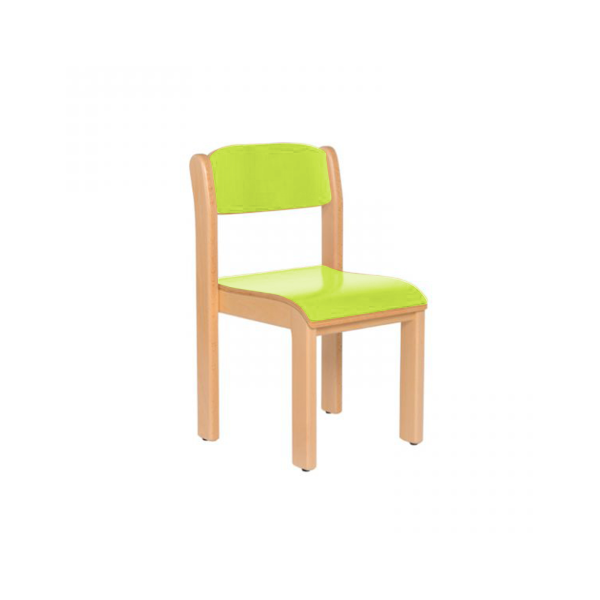 Silla madera T0 Verde manzana