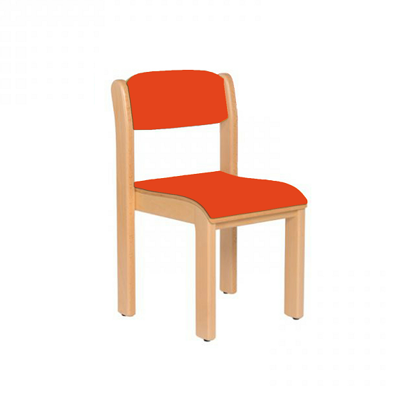 Silla madera T3, Rojo Cereza