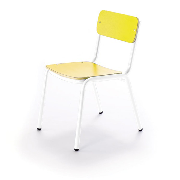 Silla infantil 210 T1 pata Blanca asiento Amarillo