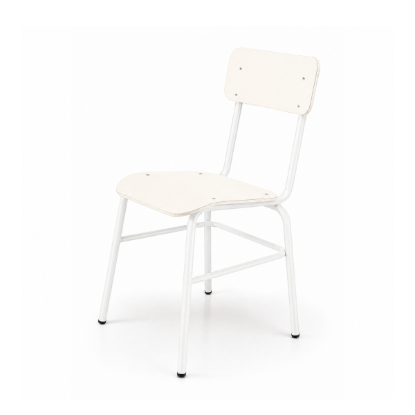 Silla 278 T4 estruct. Blanca asiento Blanco