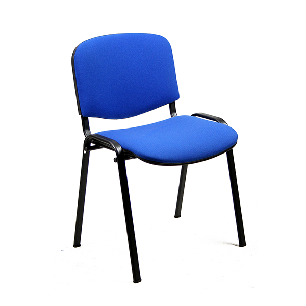 Silla Dado tapizada azul