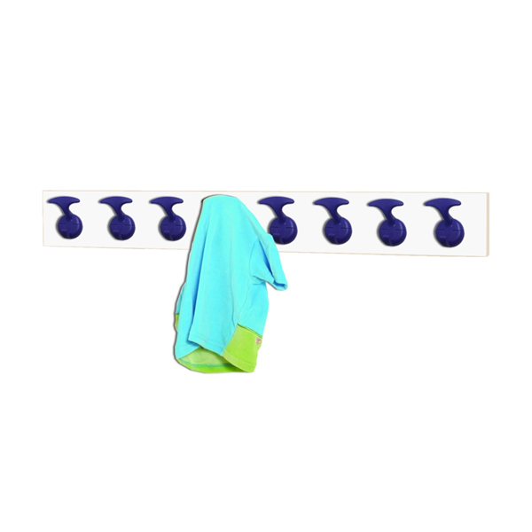 Perchero infantil 8 perchas estruct. Blanco