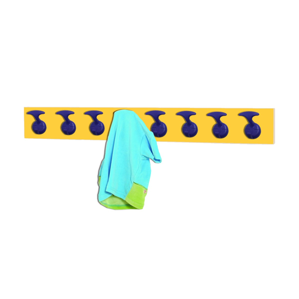 Perchero infantil 8 perchas estruct. Amarillo