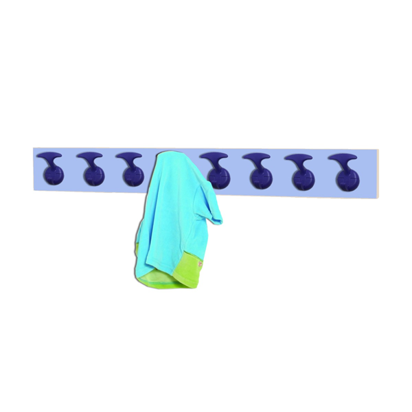 Perchero infantil 8 perchas estruct. Azul Claro