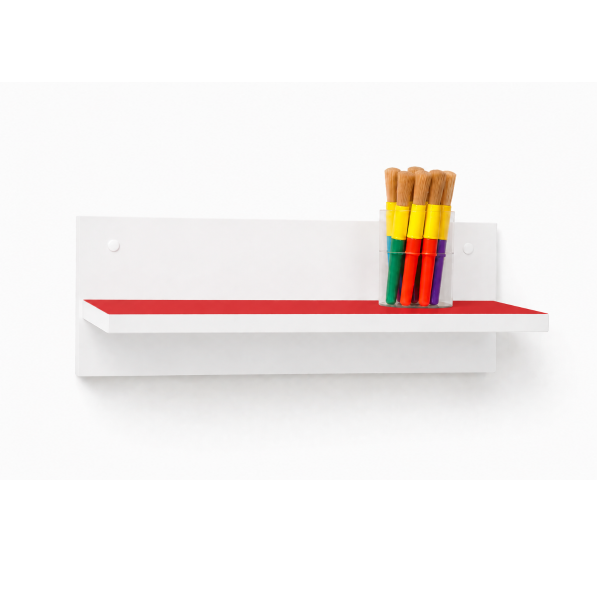 Balda soporte trasero 61 cm Blanco Rojo