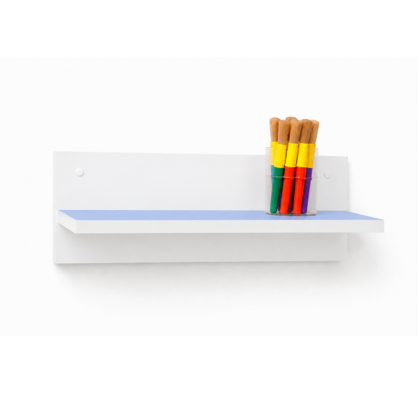 Balda soporte trasero 61 cm Blanco Azul claro