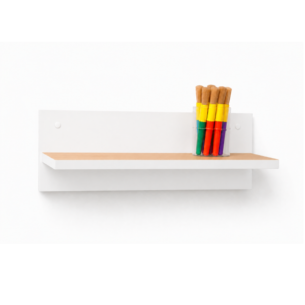 Balda soporte trasero 61 cm Blanco Haya