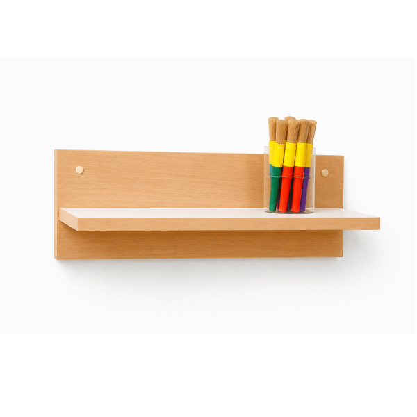 Balda soporte trasero 61 cm Haya Blanco