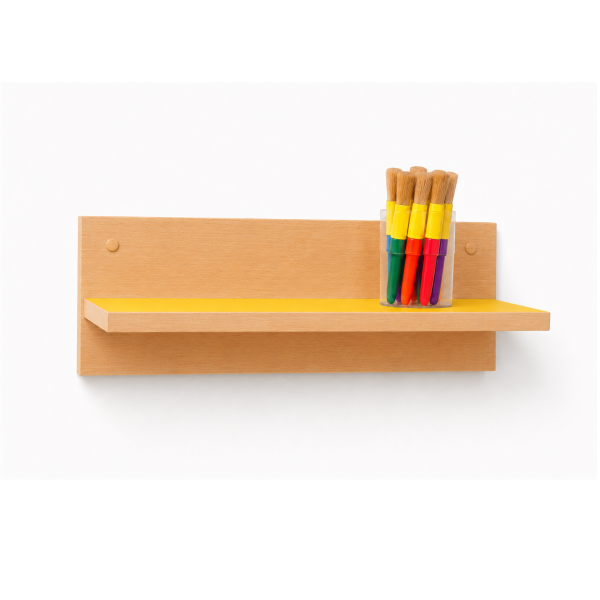 Balda soporte trasero 61 cm Haya Amarillo