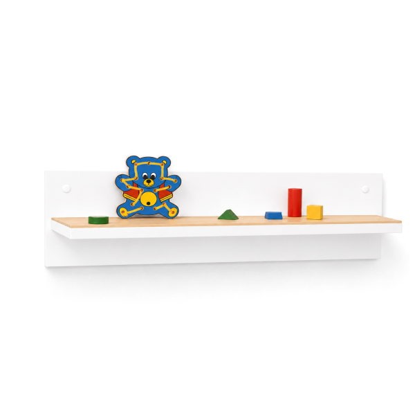 Balda soporte trasero 80 cm Blanco Haya