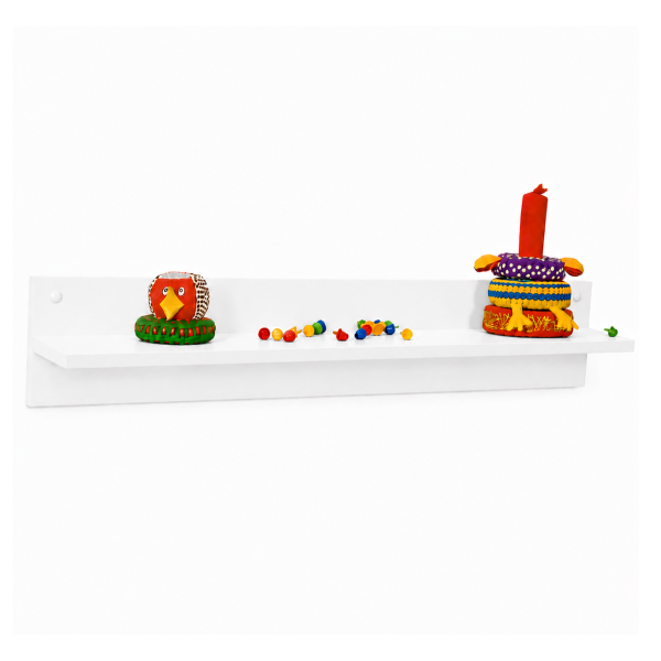Balda soporte trasero 119 cm Blanco Blanco