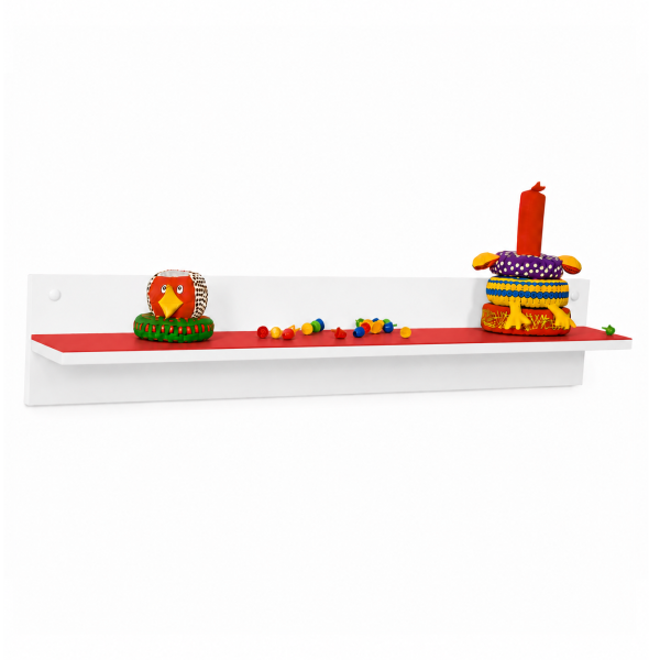 Balda soporte trasero 119 cm Blanco Rojo