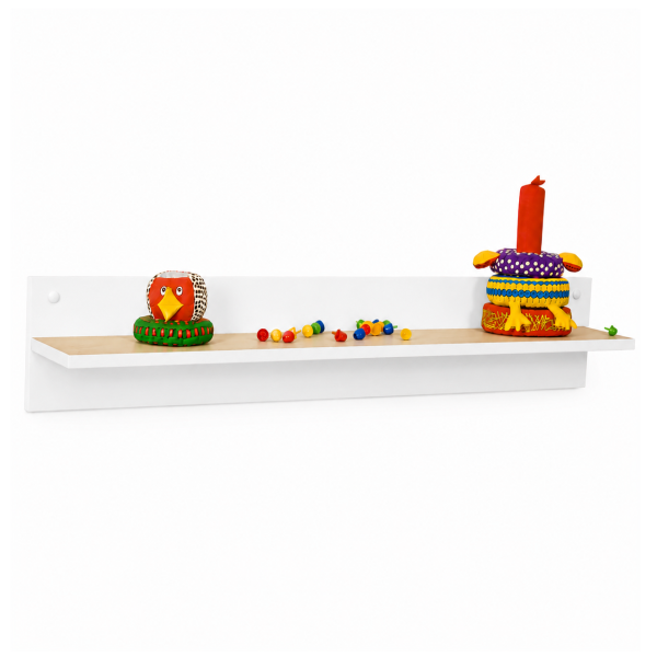 Balda soporte trasero 119 cm Blanco Haya