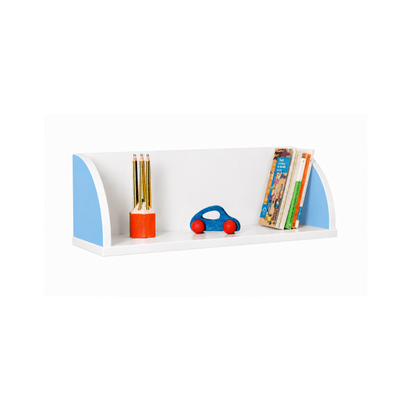 Balda laterales quesitos 61 cm Blanco Azul claro