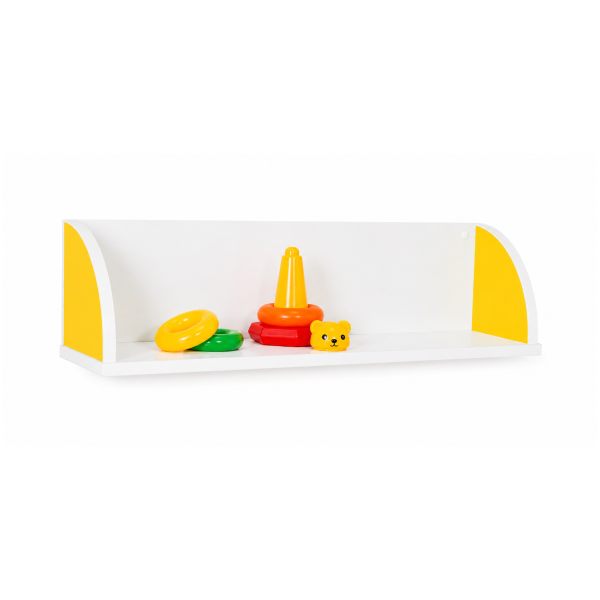 Balda laterales quesitos 80 cm Blanco Amarillo
